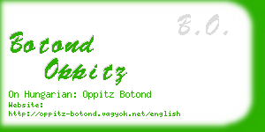 botond oppitz business card